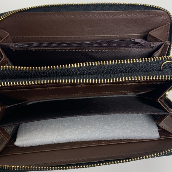 Aztec Wallet | Bright Canvas Two Zipper Wallet | Hippie Travel Bag | Boho Print - Picture 6 of 7